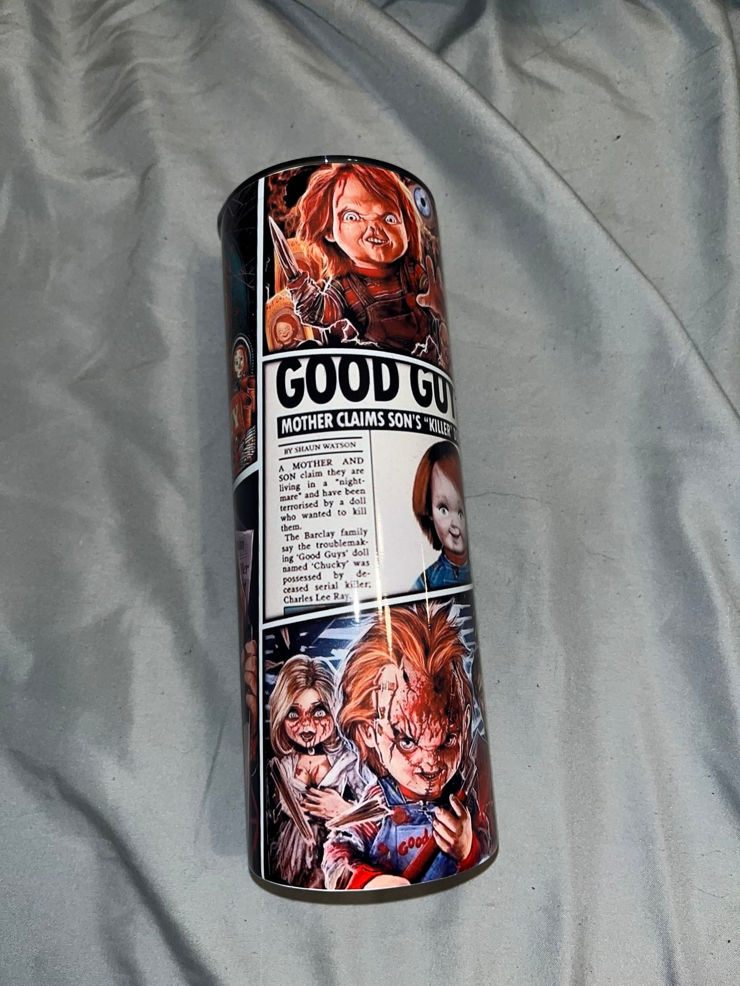 Chucky Collage Tumbler