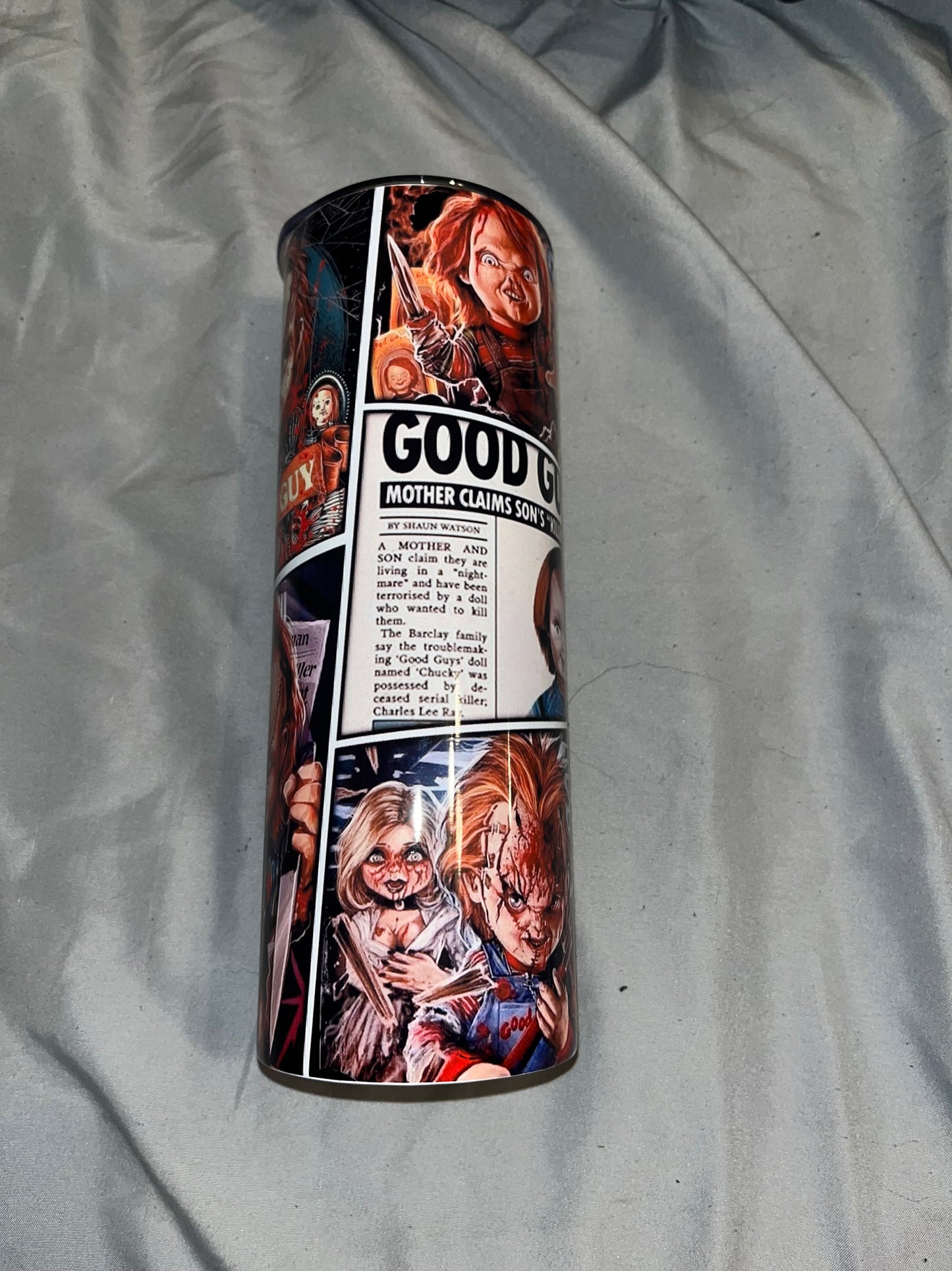 Chucky Collage Tumbler