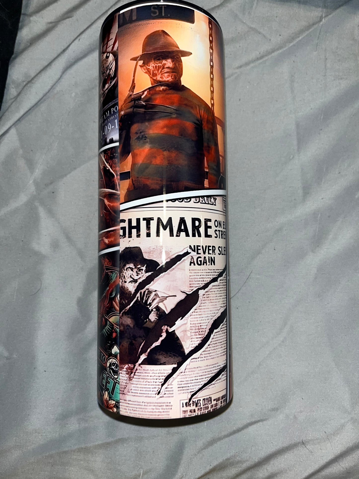 Freddy Krueger Collage Tumbler
