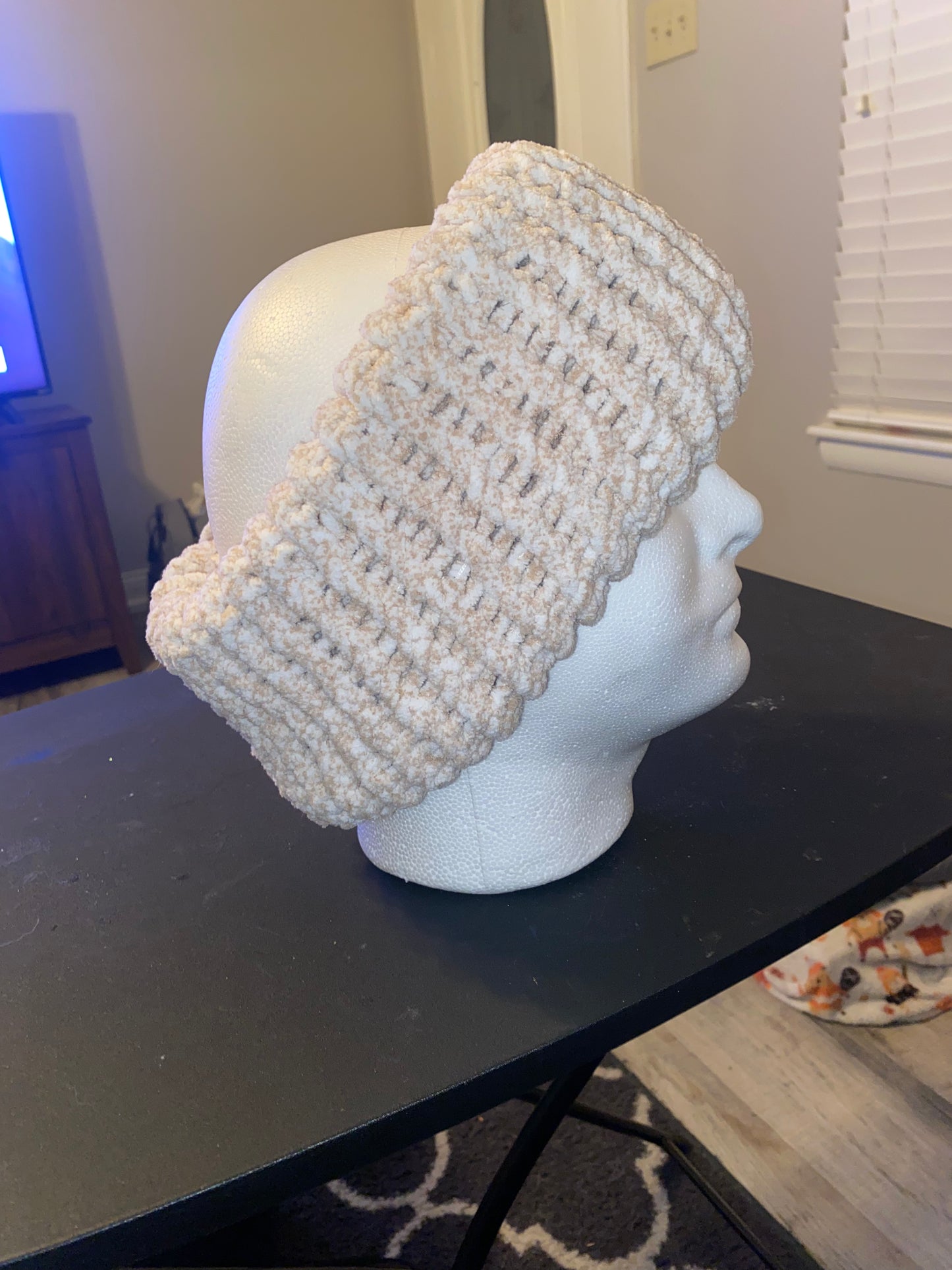 Cream Ear Warmer