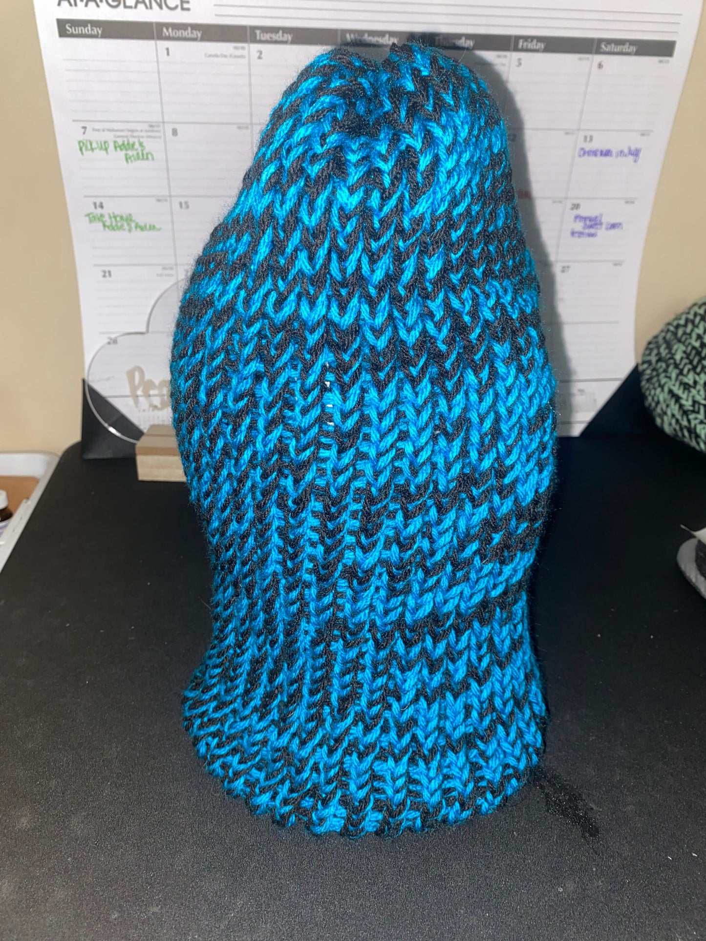 Black and Peacock Hat