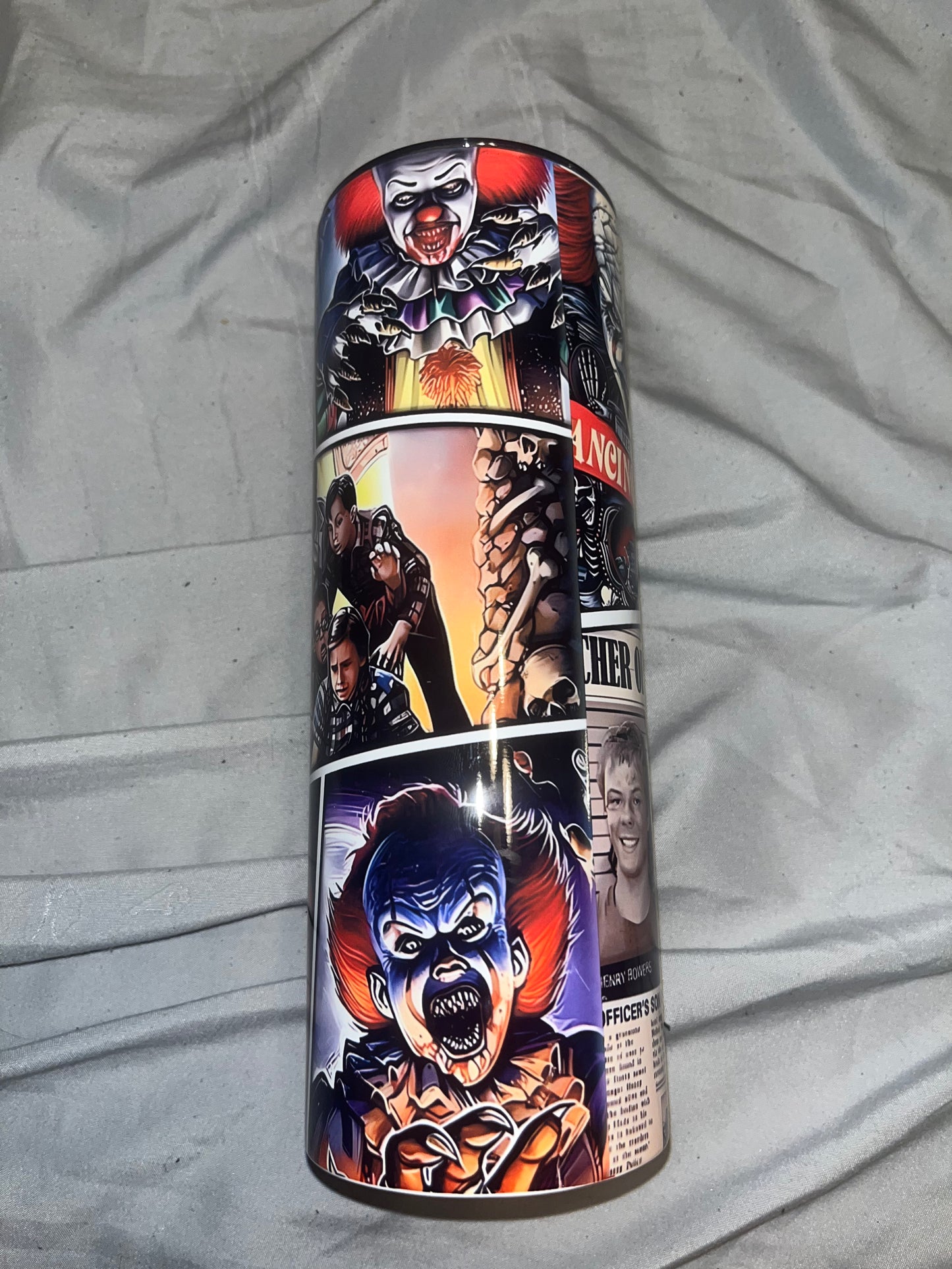 Pennywise Collage Tumbler