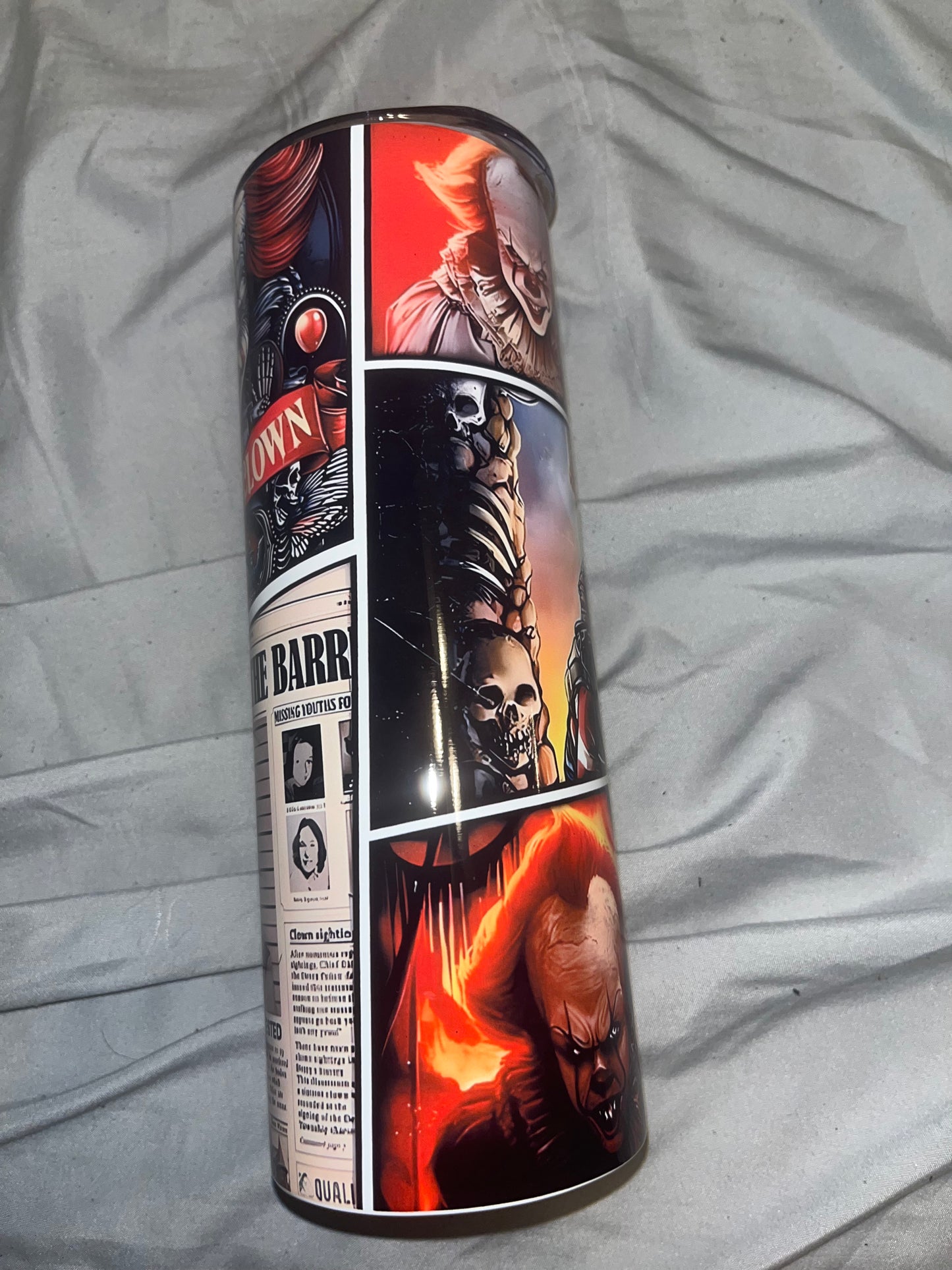 Pennywise Collage Tumbler