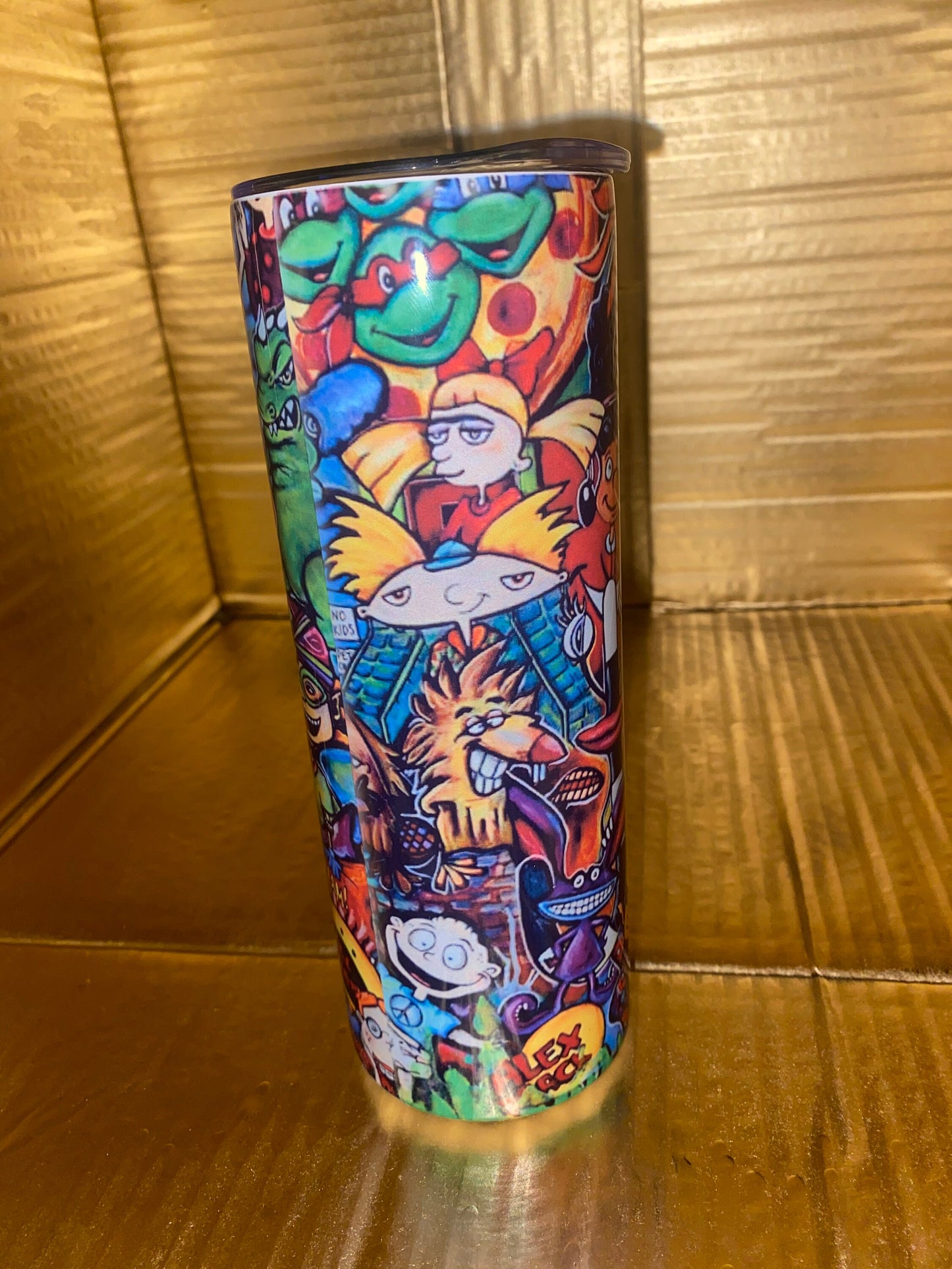 90s cartoon tumbler