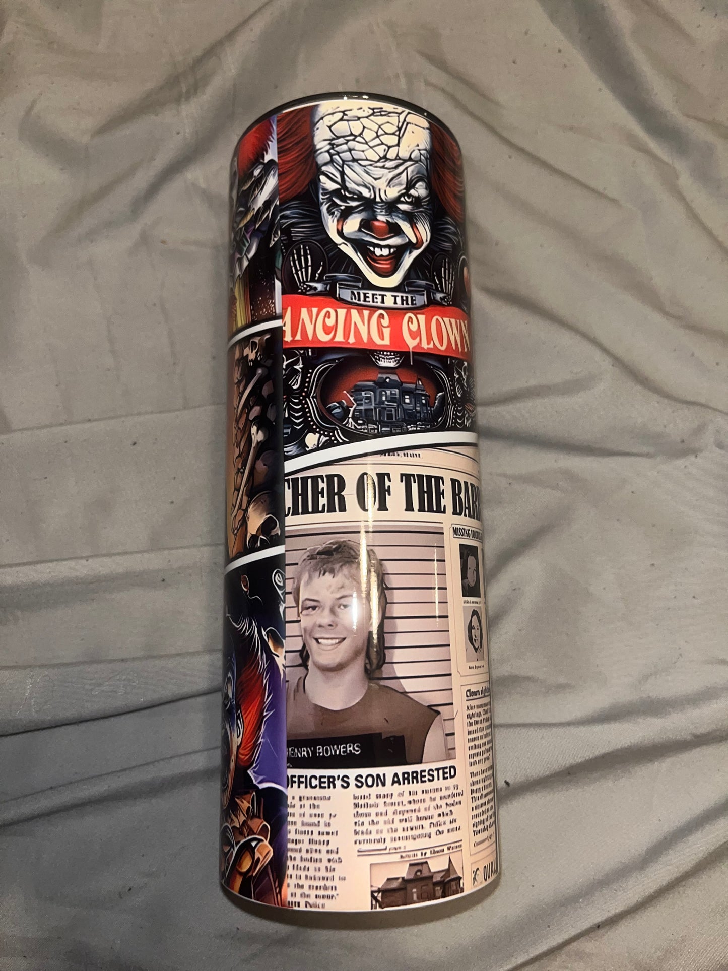 Pennywise Collage Tumbler