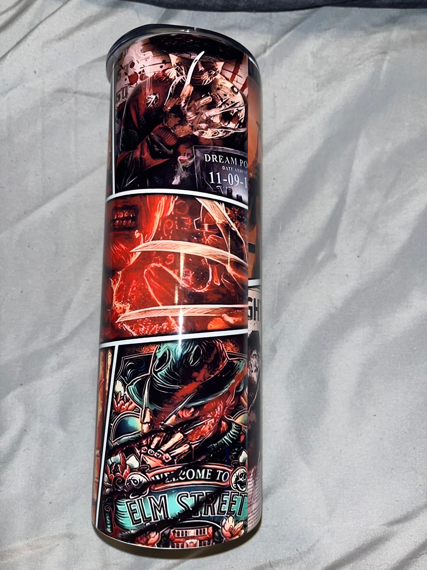 Freddy Krueger Collage Tumbler