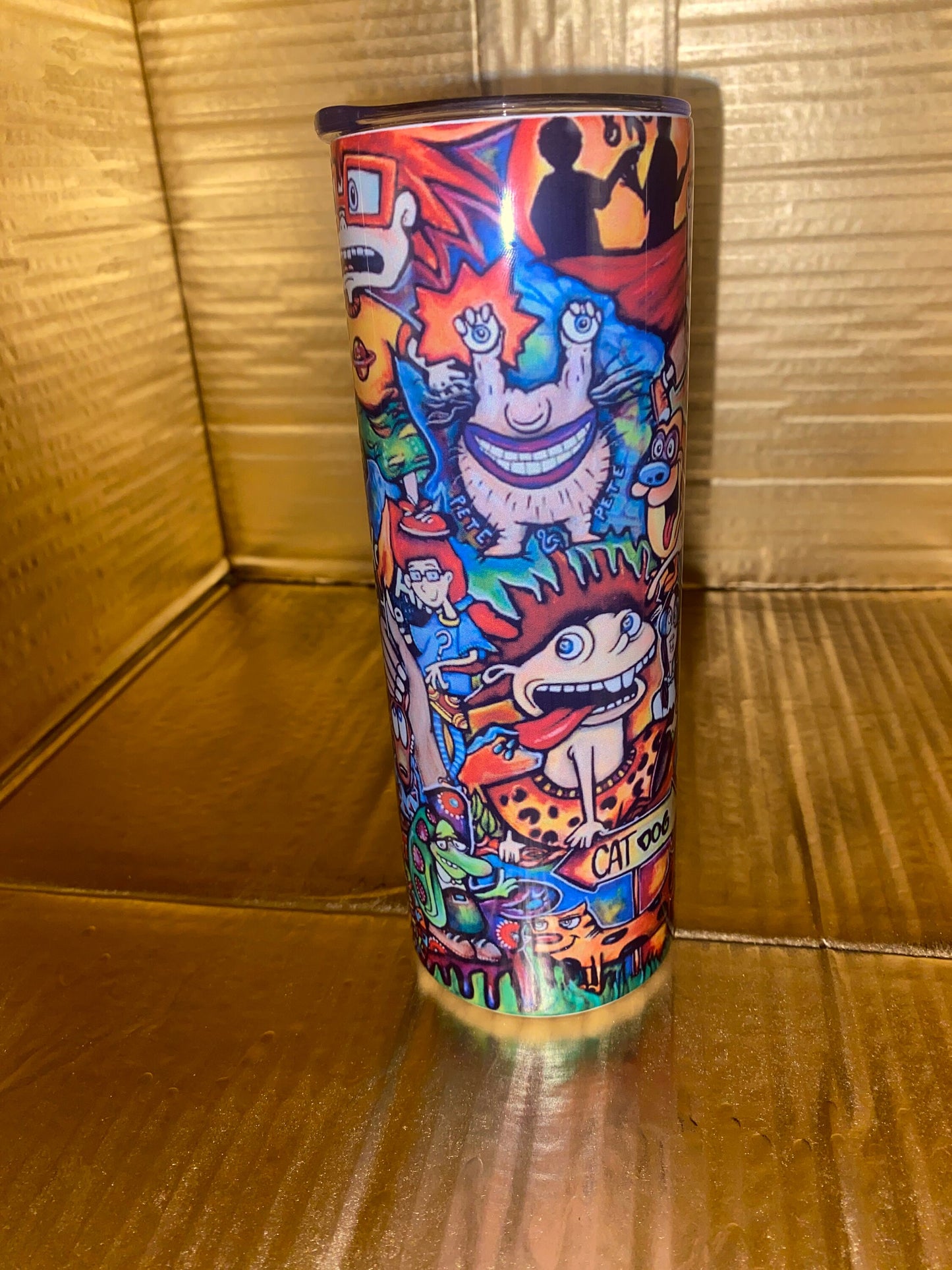 90s cartoon tumbler