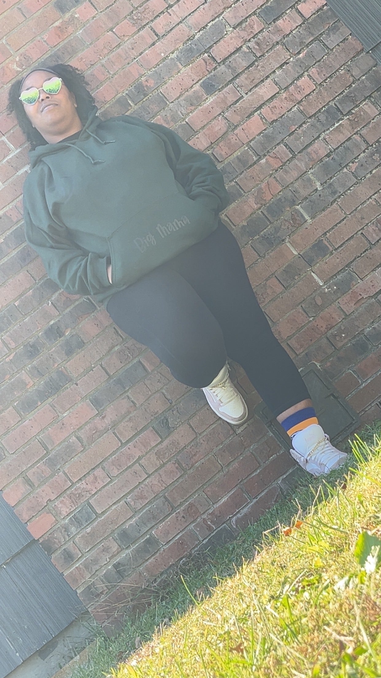 Forest Green Be Uniquely Yourself Hoodie
