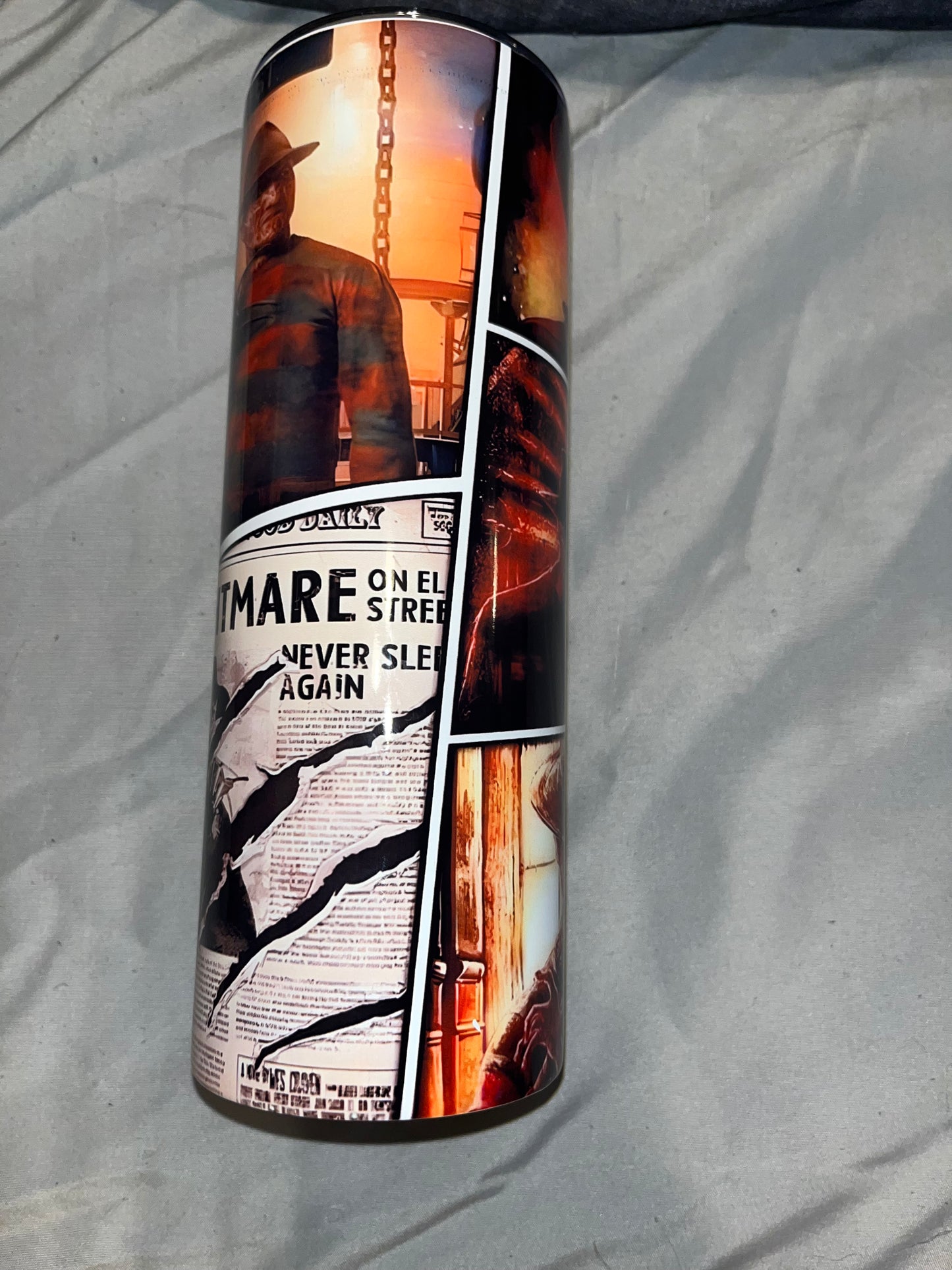 Freddy Krueger Collage Tumbler
