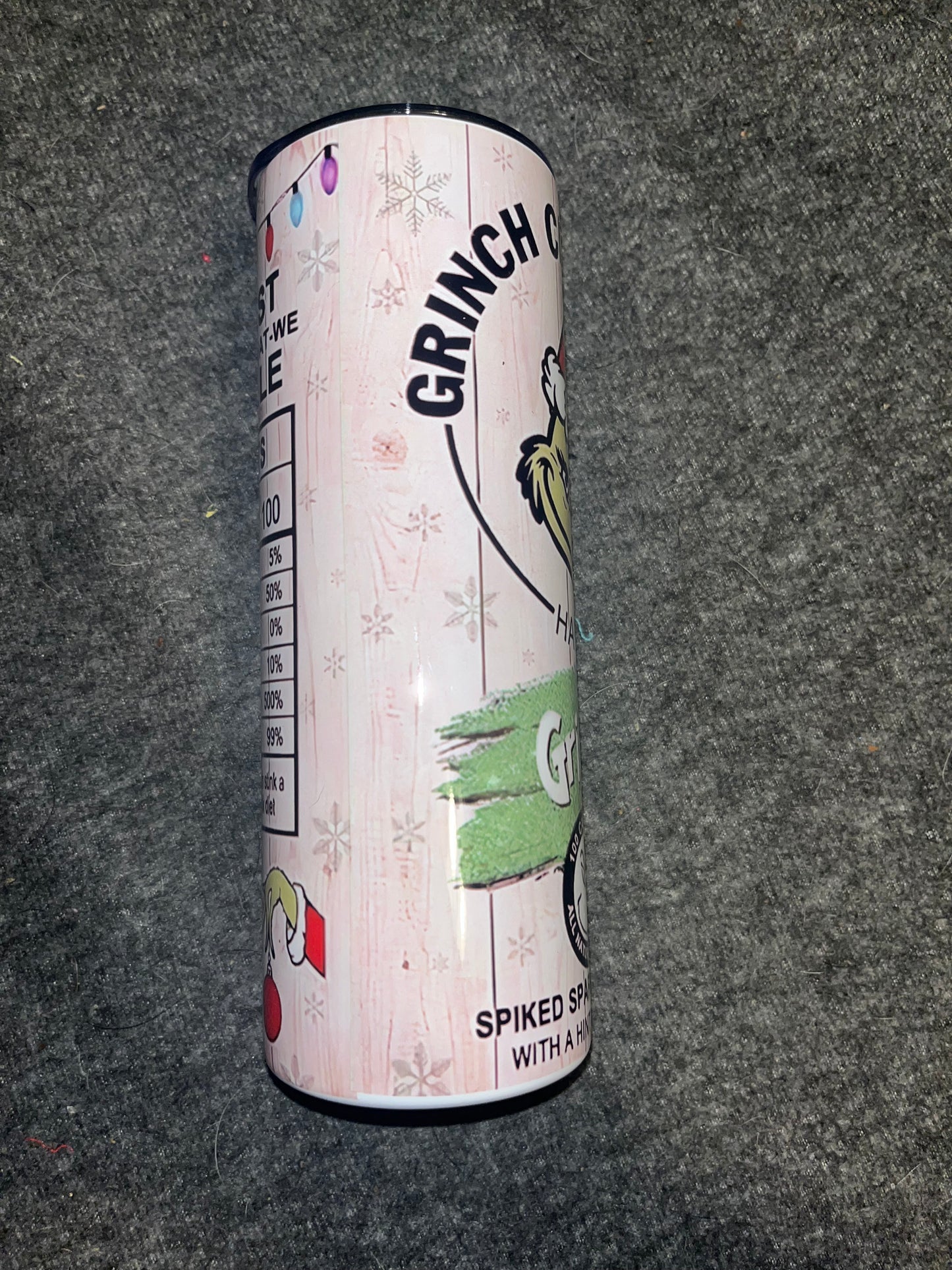 Grinch claw tumbler