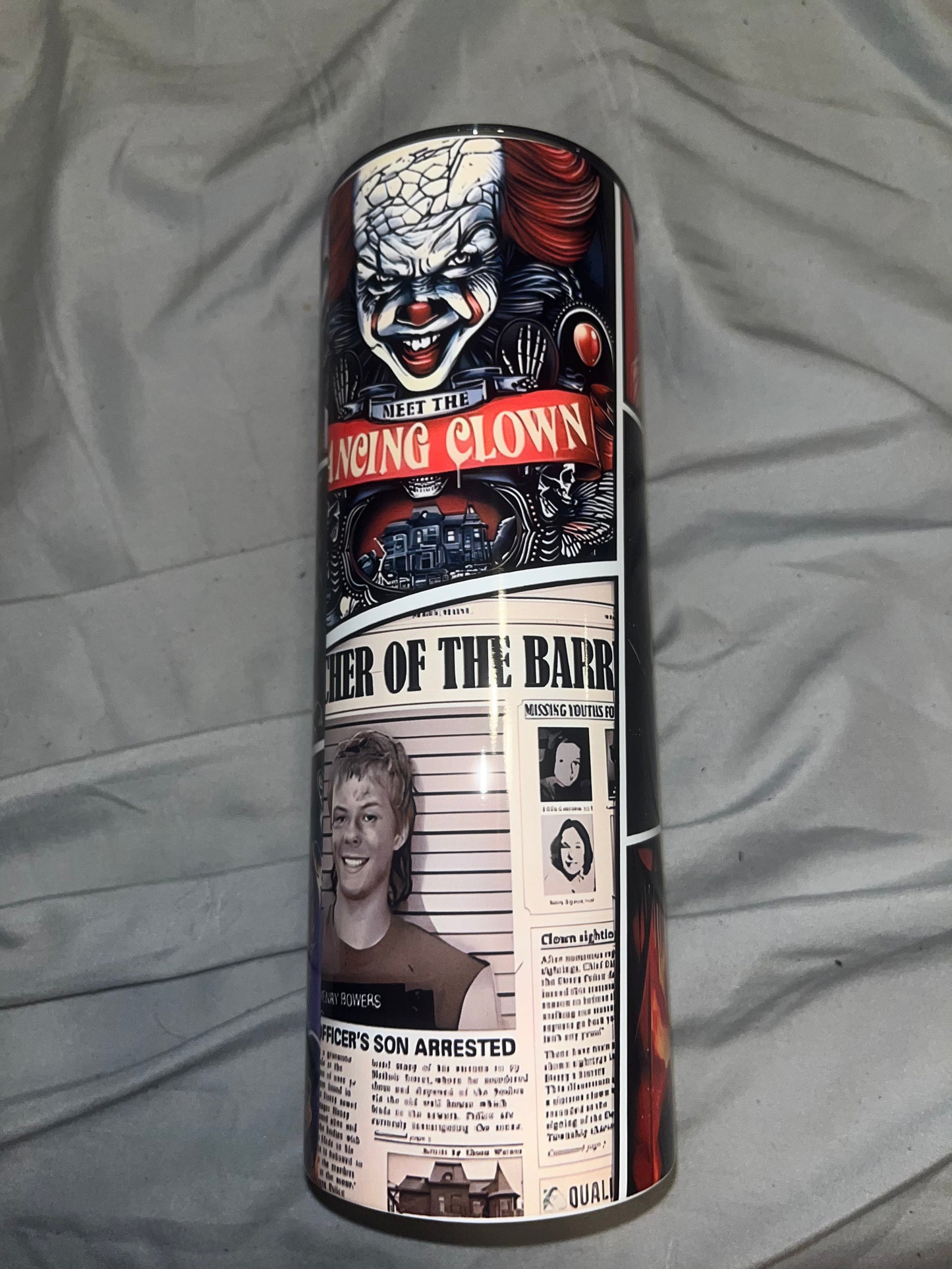 Pennywise Collage Tumbler