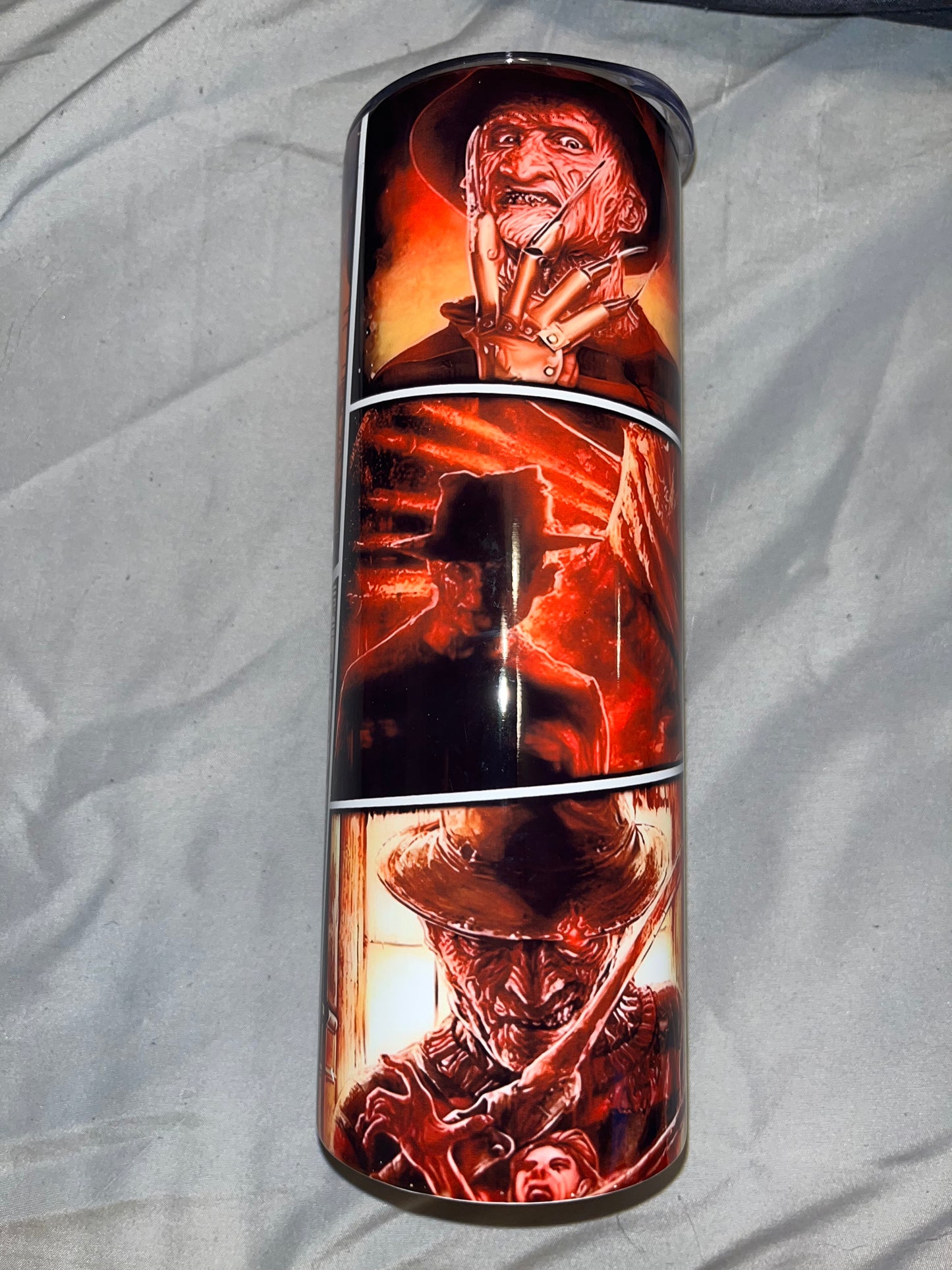 Freddy Krueger Collage Tumbler