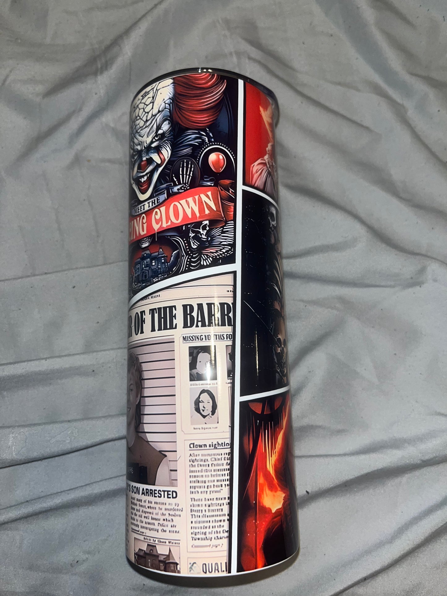 Pennywise Collage Tumbler