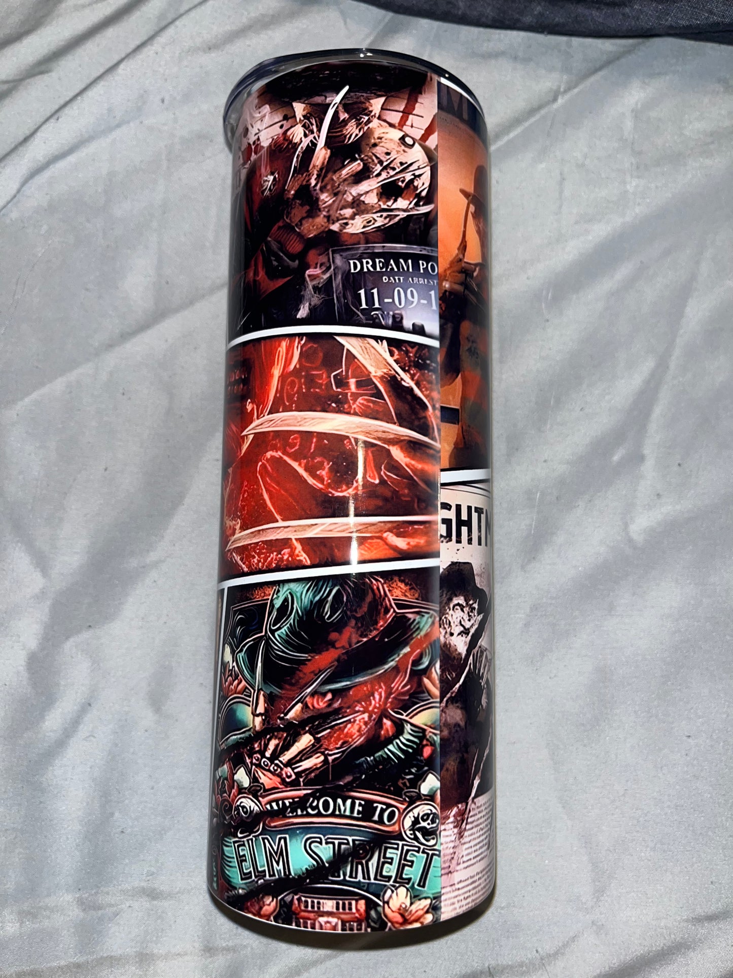 Freddy Krueger Collage Tumbler