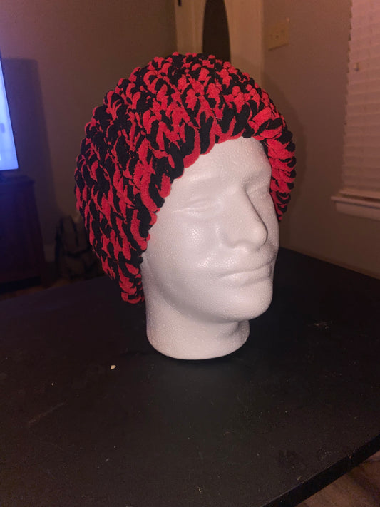 Black and Red Ear Warmer