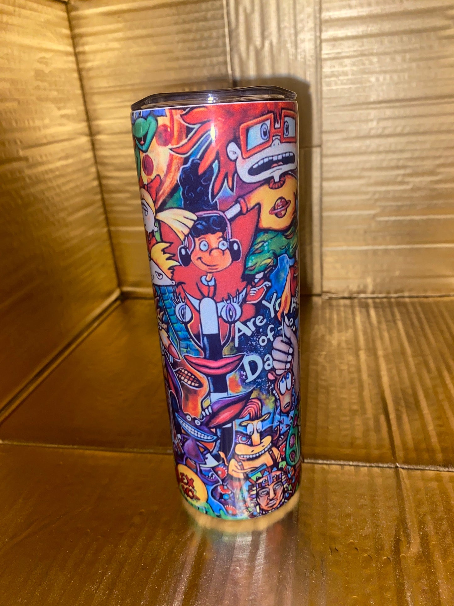 90s cartoon tumbler