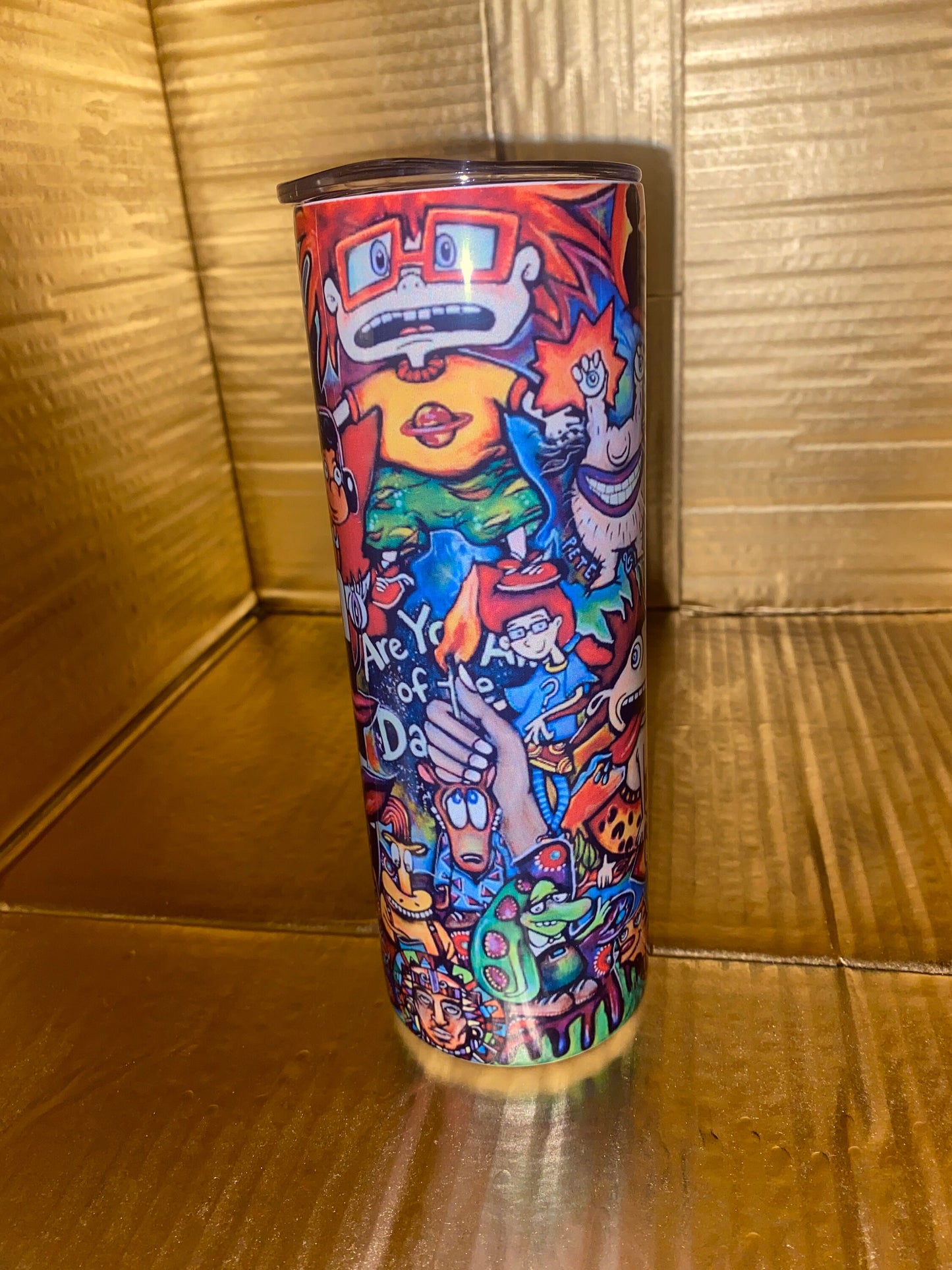 90s cartoon tumbler