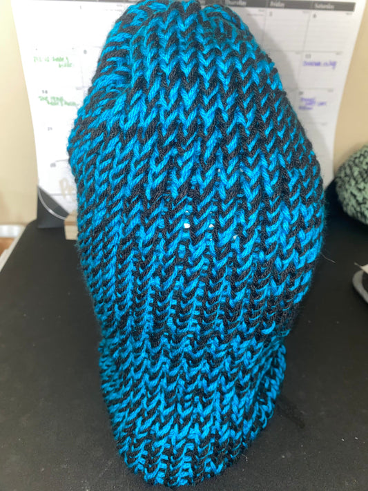 Black and Peacock Hat