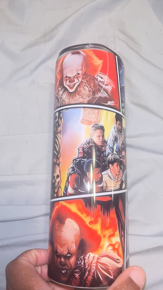 Pennywise Collage Tumbler