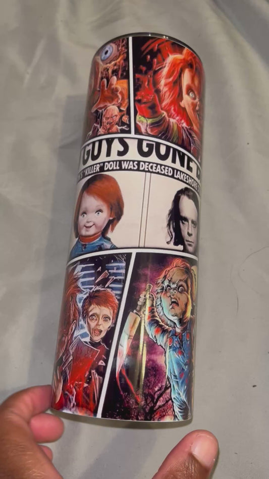 Chucky Collage Tumbler